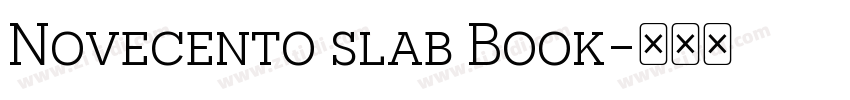 Novecento slab Book字体转换